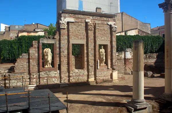 Portikus des römischen Forums, Mérida, Spanien.