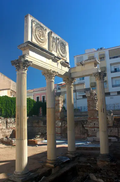 Portikus des römischen Forums, Mérida, Spanien.