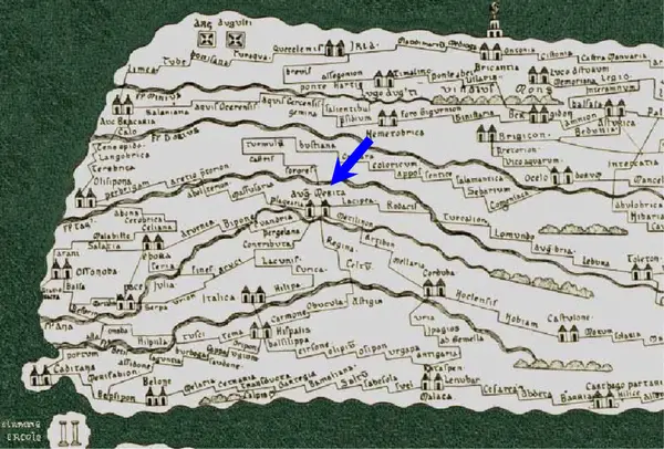 Decumanus Maximus, Mérida — calzada
